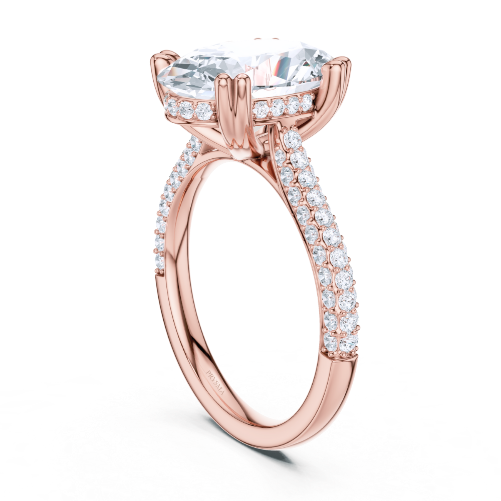 Oval Splendour Pavé Ring