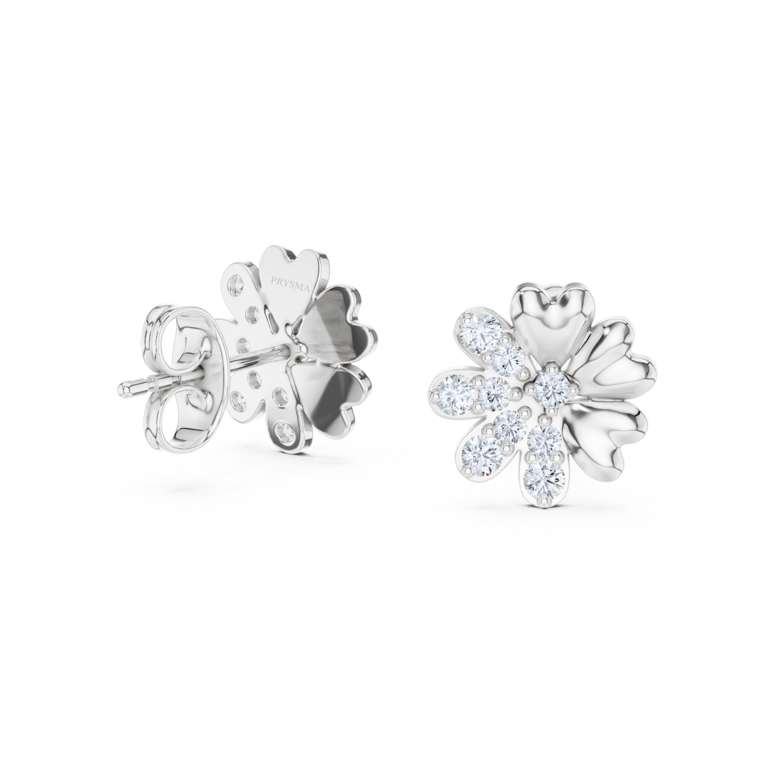 Blossom Harmony Diamond Stud Earrings
