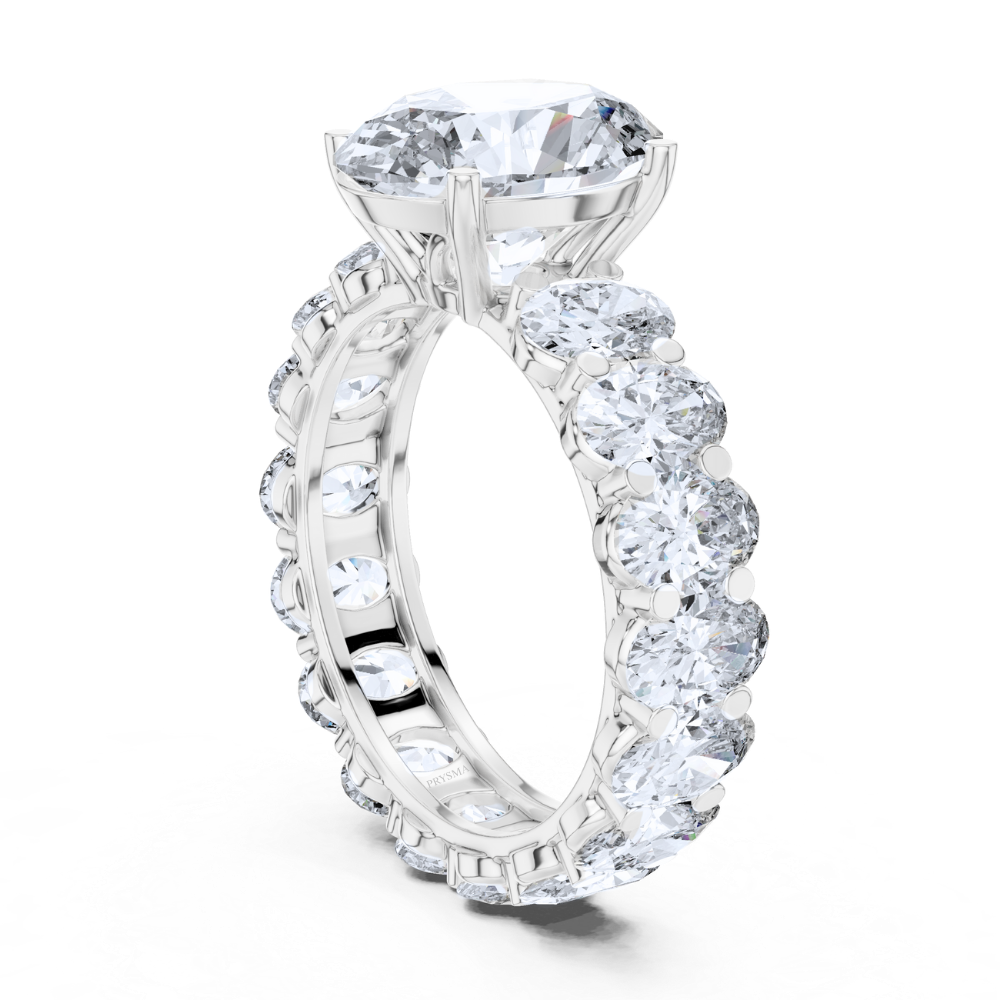 Golden Radiance Oval Eternity Band