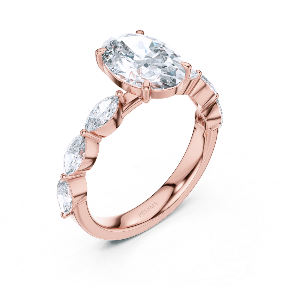 Celestia Oval Diamond Ring