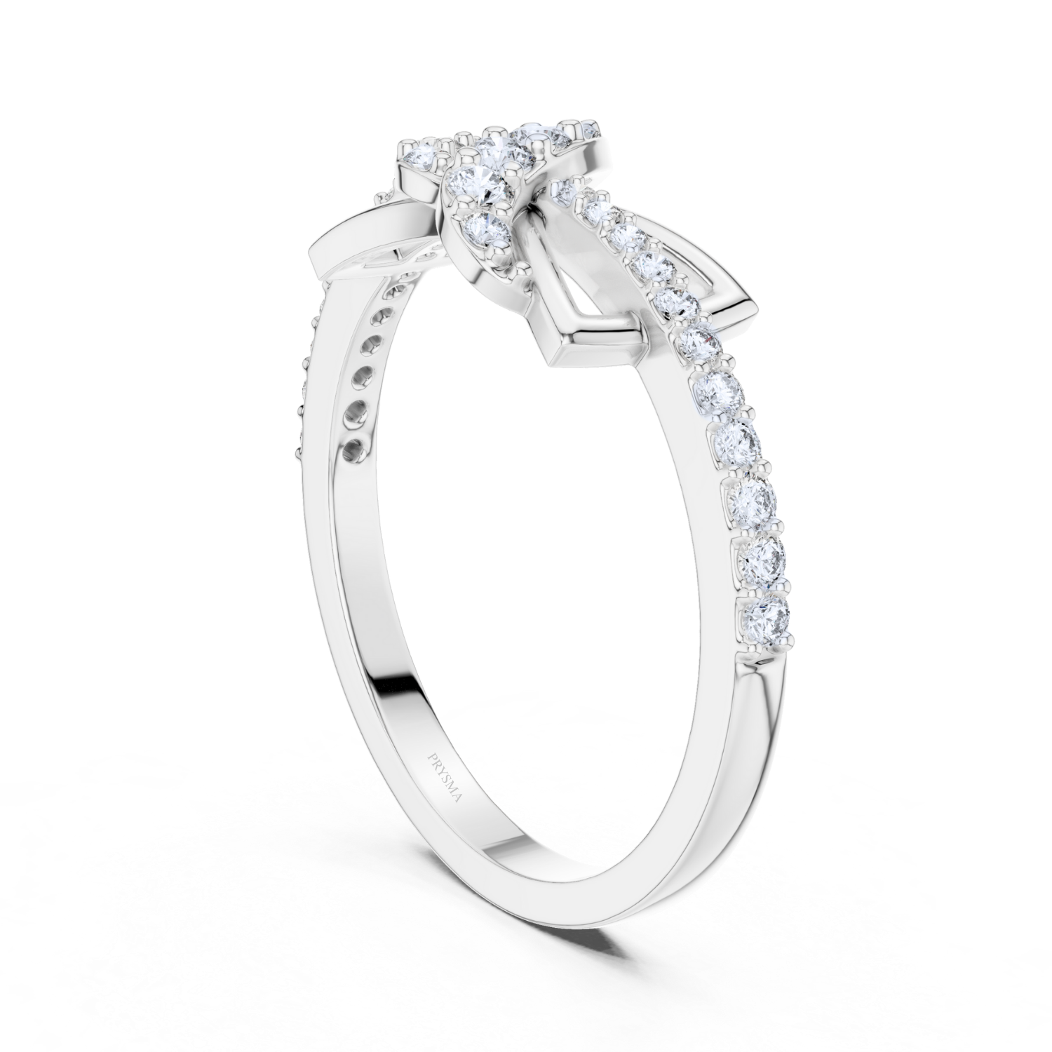 Twisted Floral Grace Diamond Ring