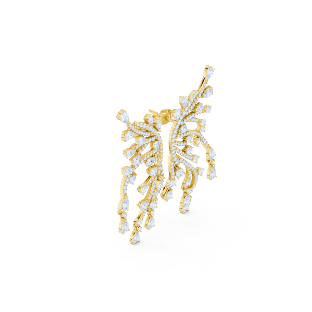 Celestial Cascade Statement Earrings