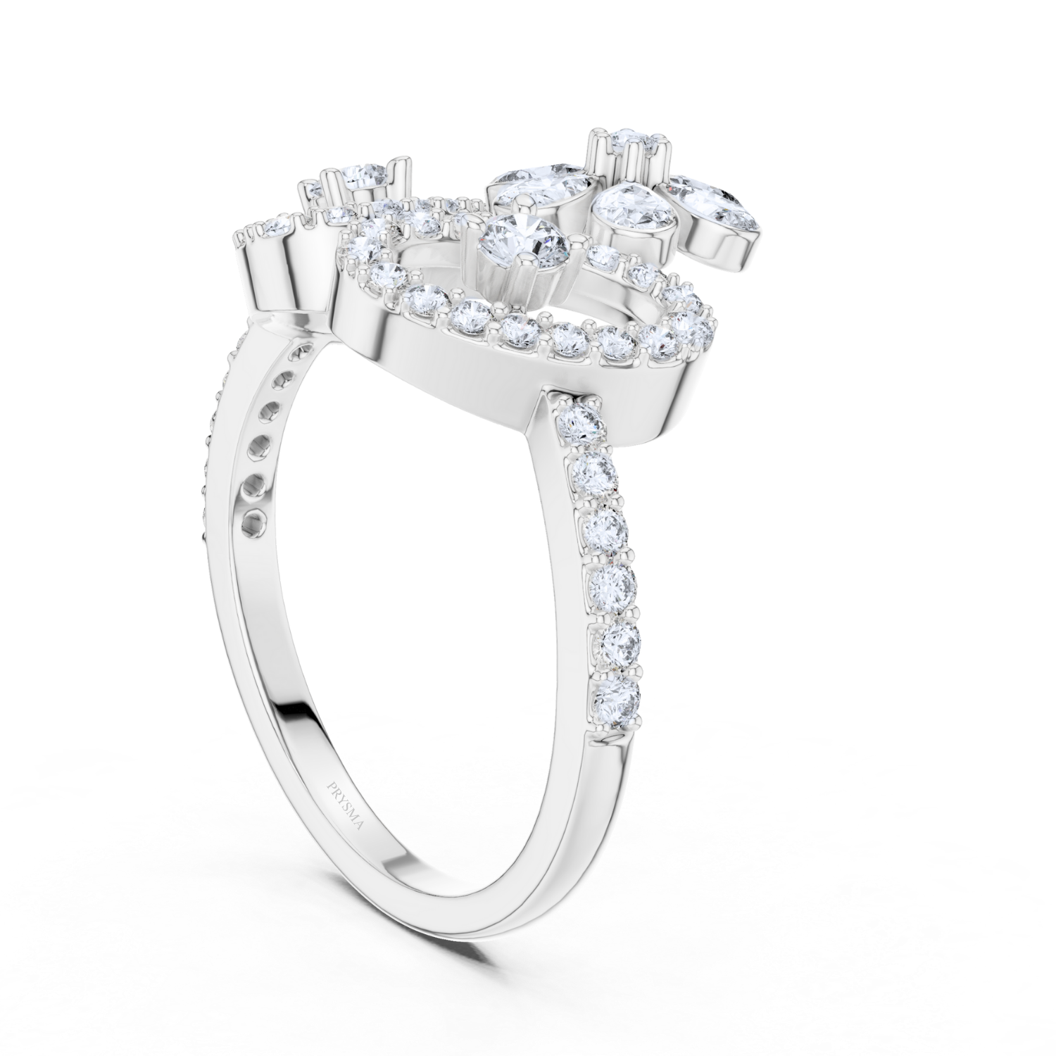 Floral Radiance Diamond Ring