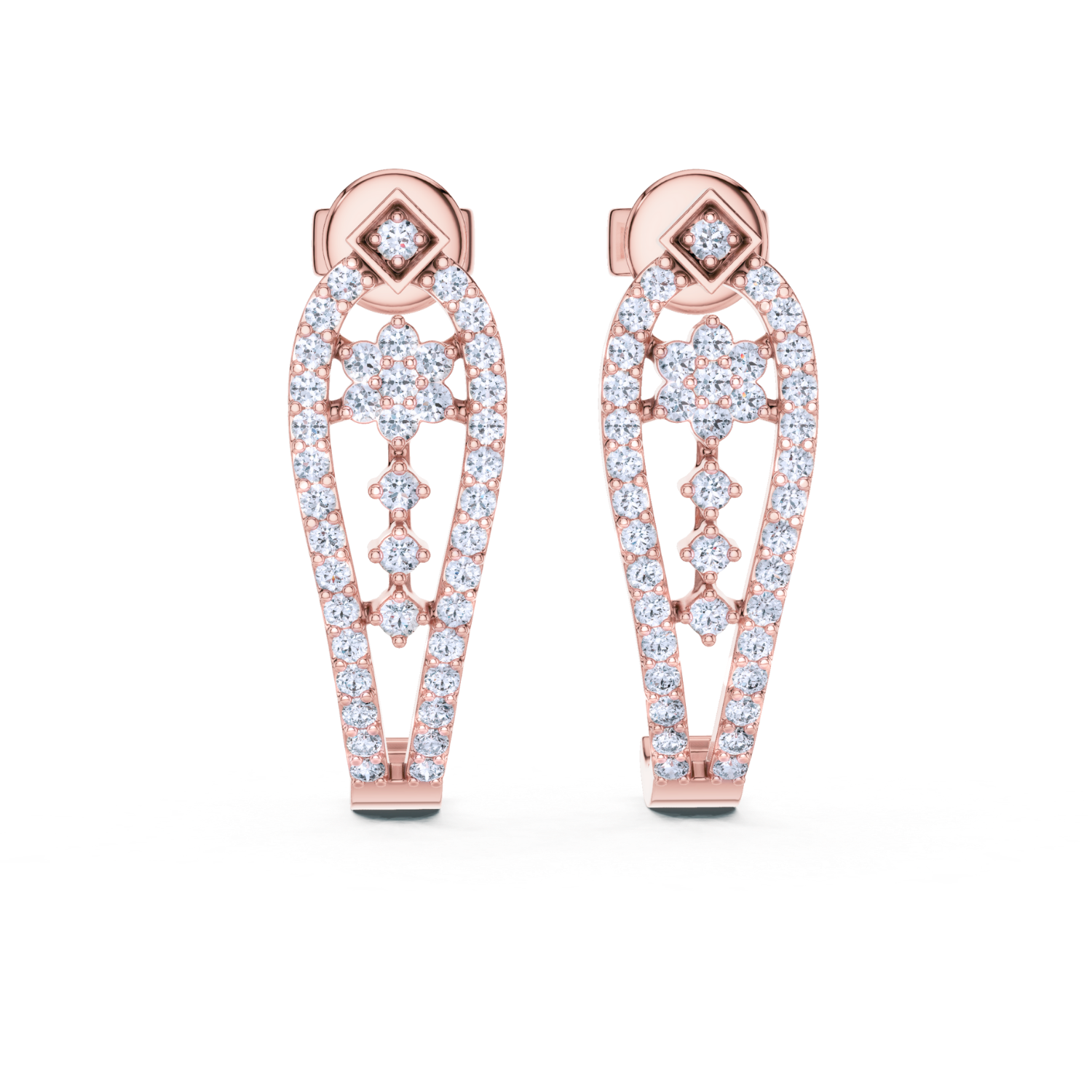 Ethereal Bloom Diamond Earring