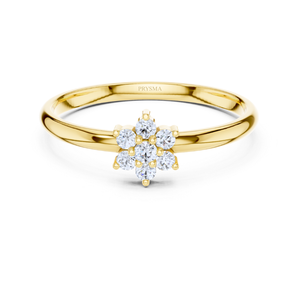 Petite Blossom Diamond Ring
