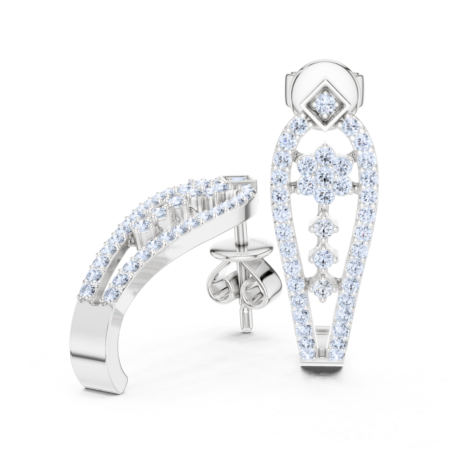Ethereal Bloom Diamond Earring