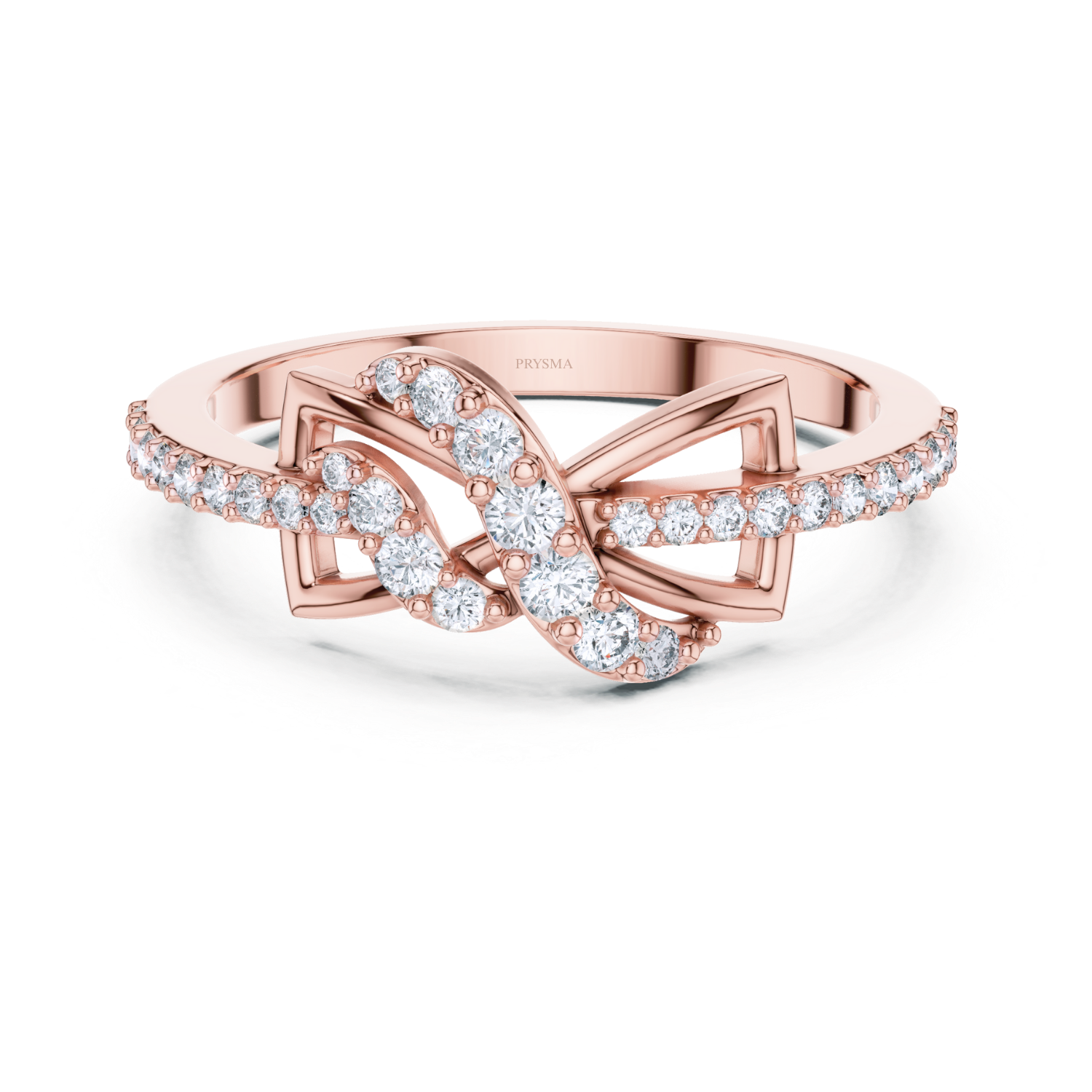 Twisted Floral Grace Diamond Ring