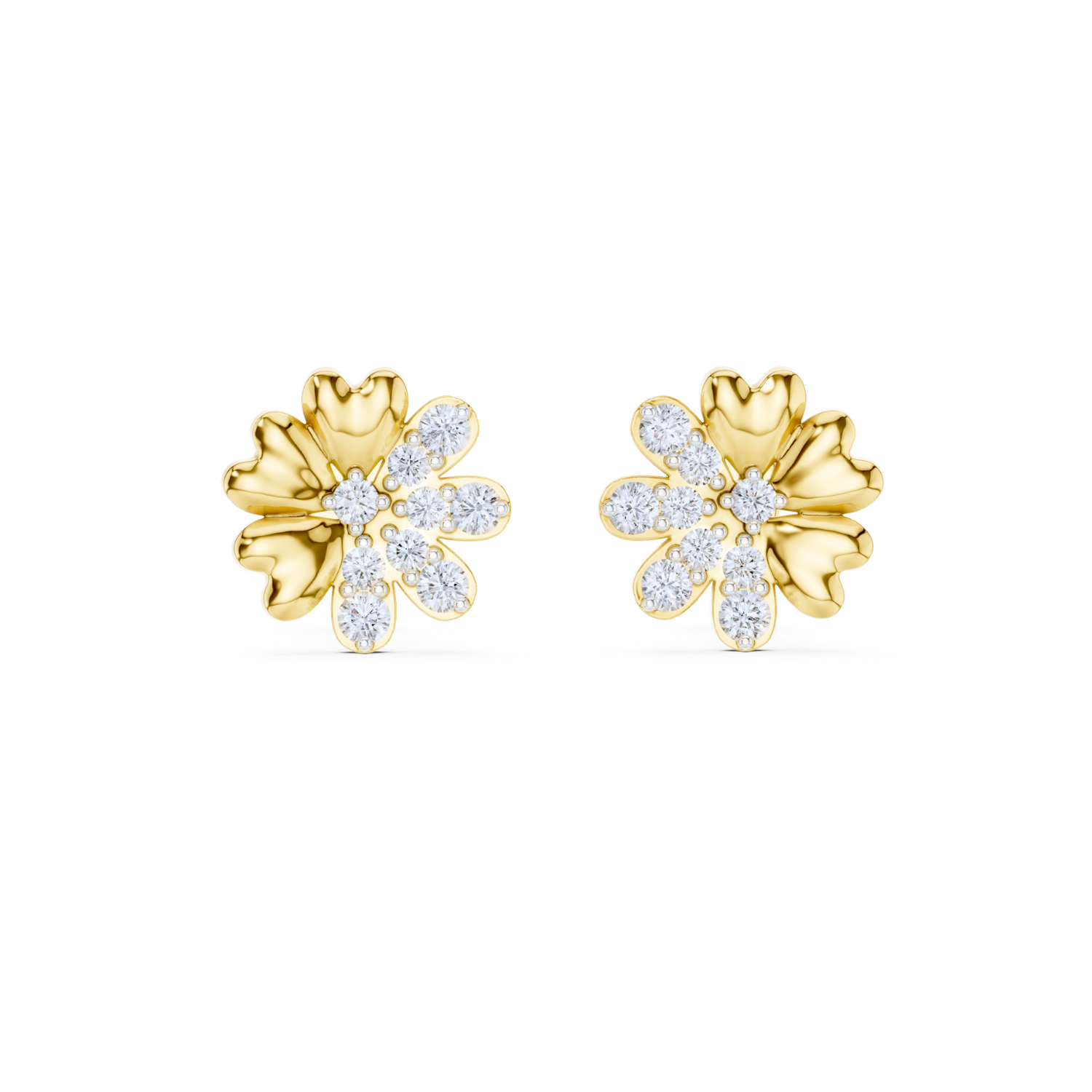 Blossom Harmony Diamond Stud Earrings