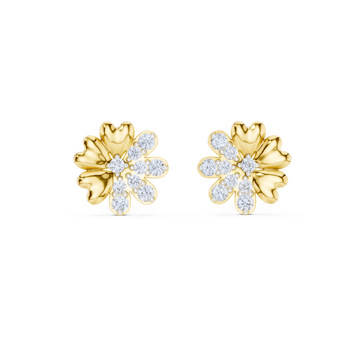 Blossom Harmony Diamond Stud Earrings