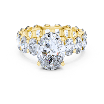 Golden Radiance Oval Eternity Band