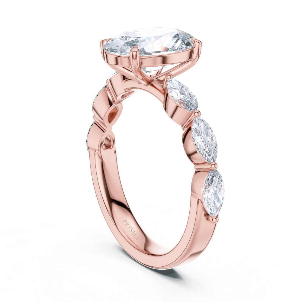 Celestia Oval Diamond Ring