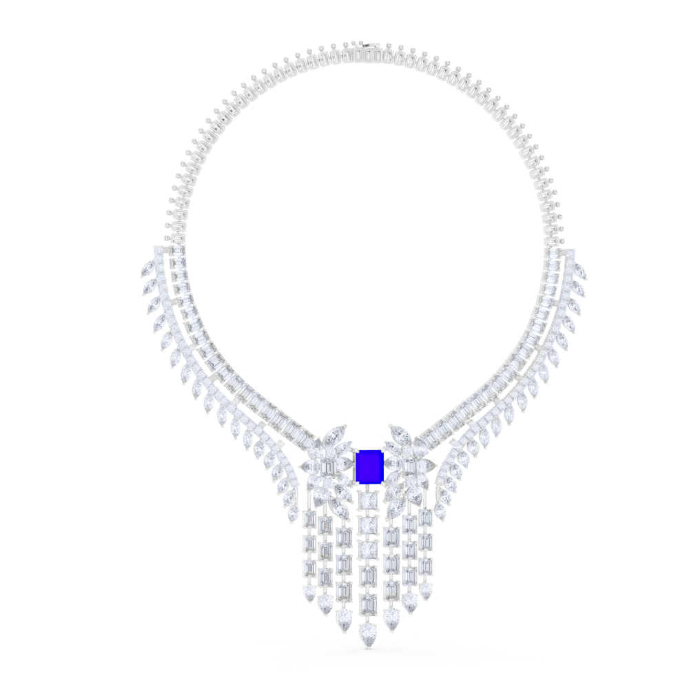 Majestic Sapphire Empress Necklace