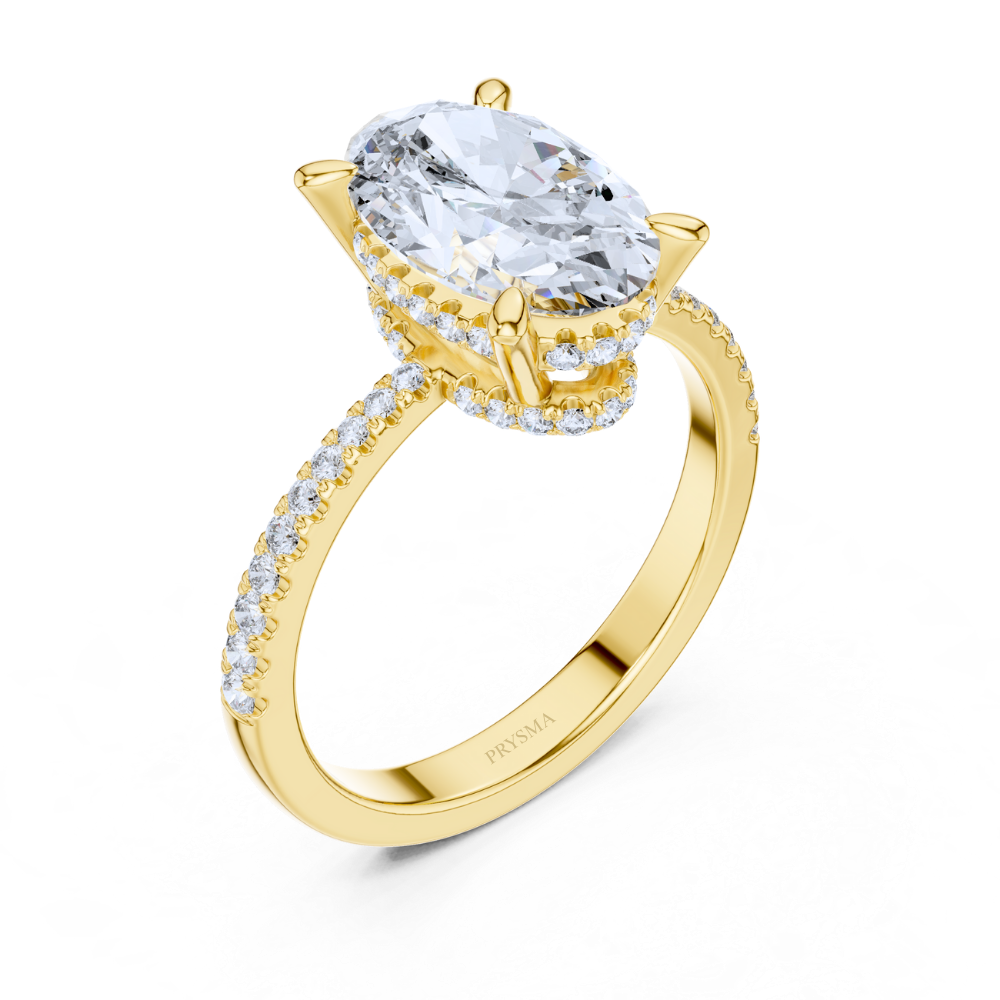 Lustrous Teardrop Diamond Ring