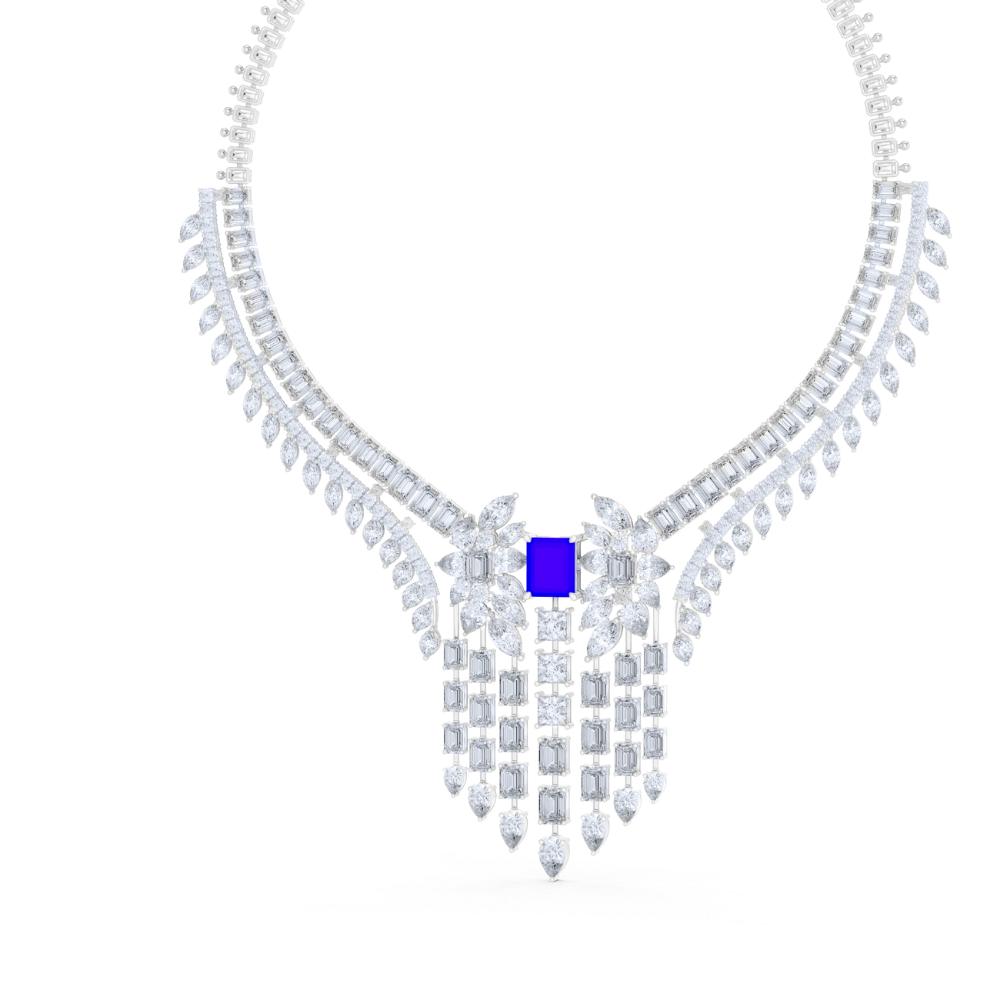Majestic Sapphire Empress Necklace