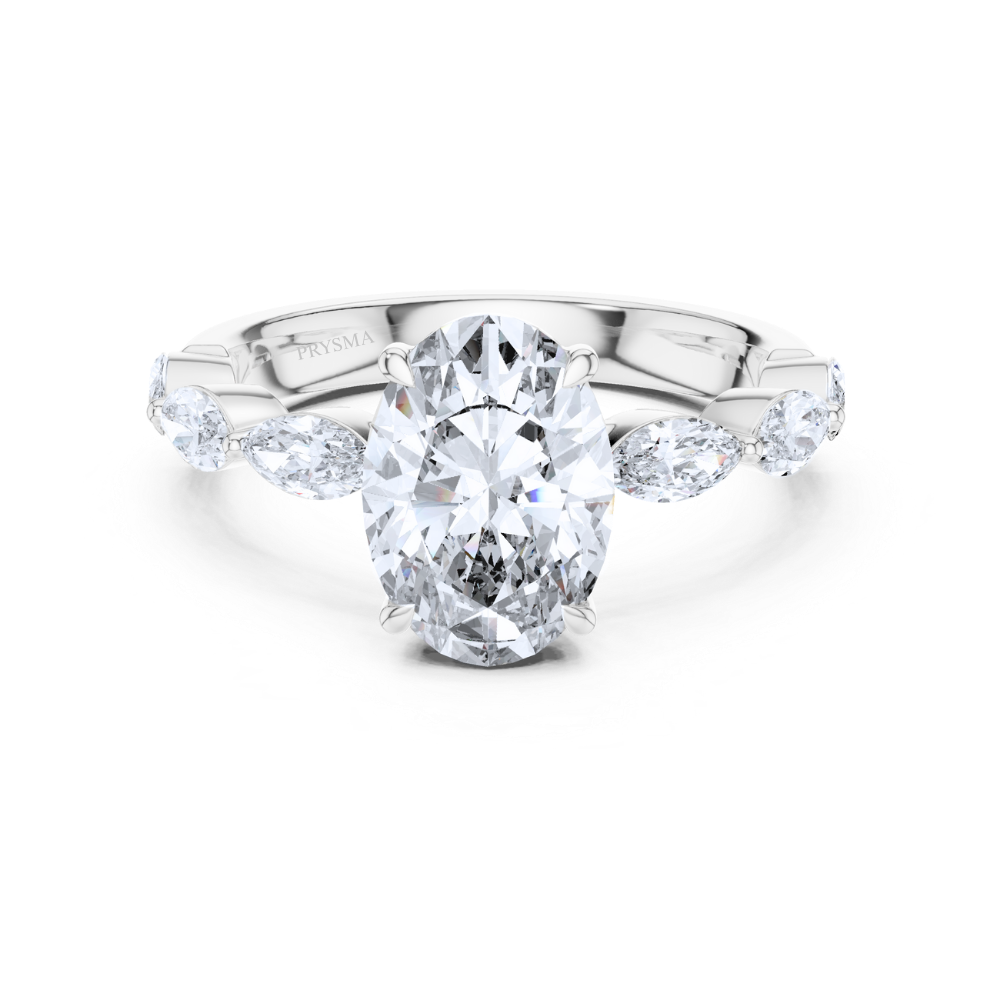 Celestia Oval Diamond Ring
