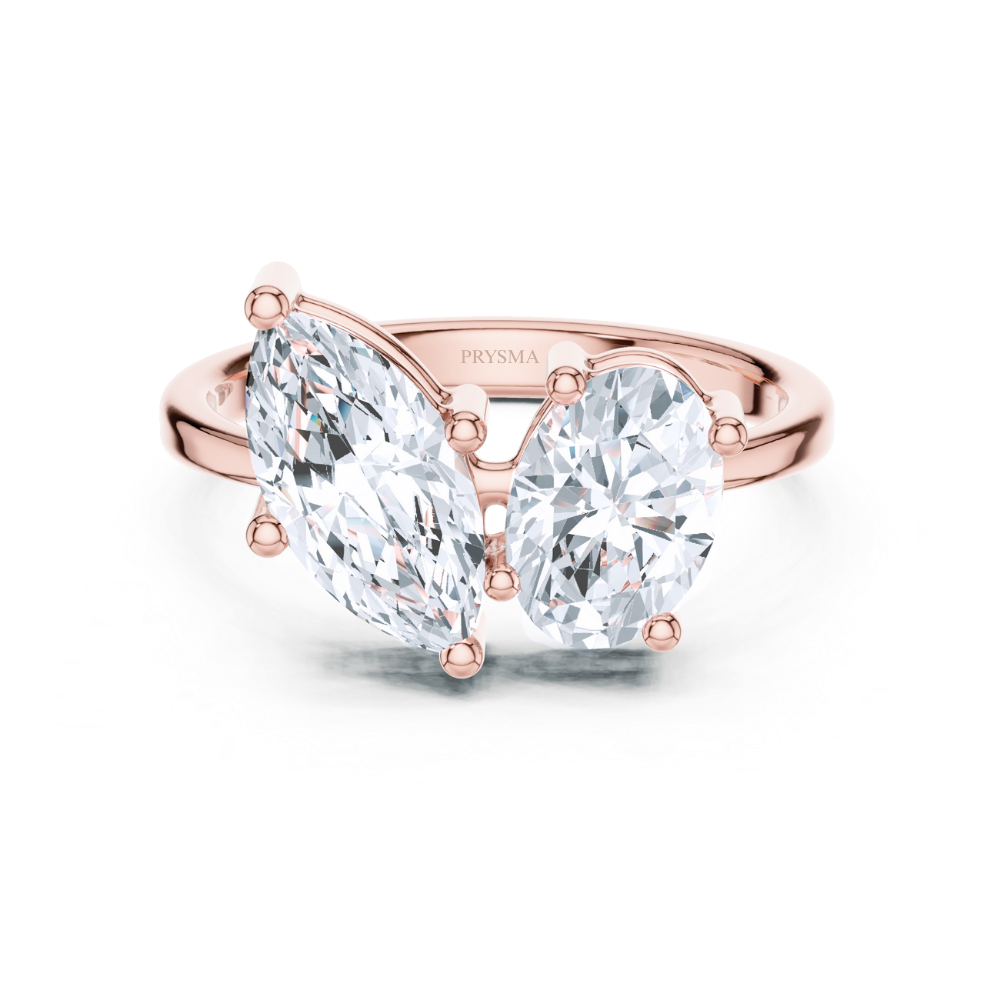 Twin Radiance Statement Ring