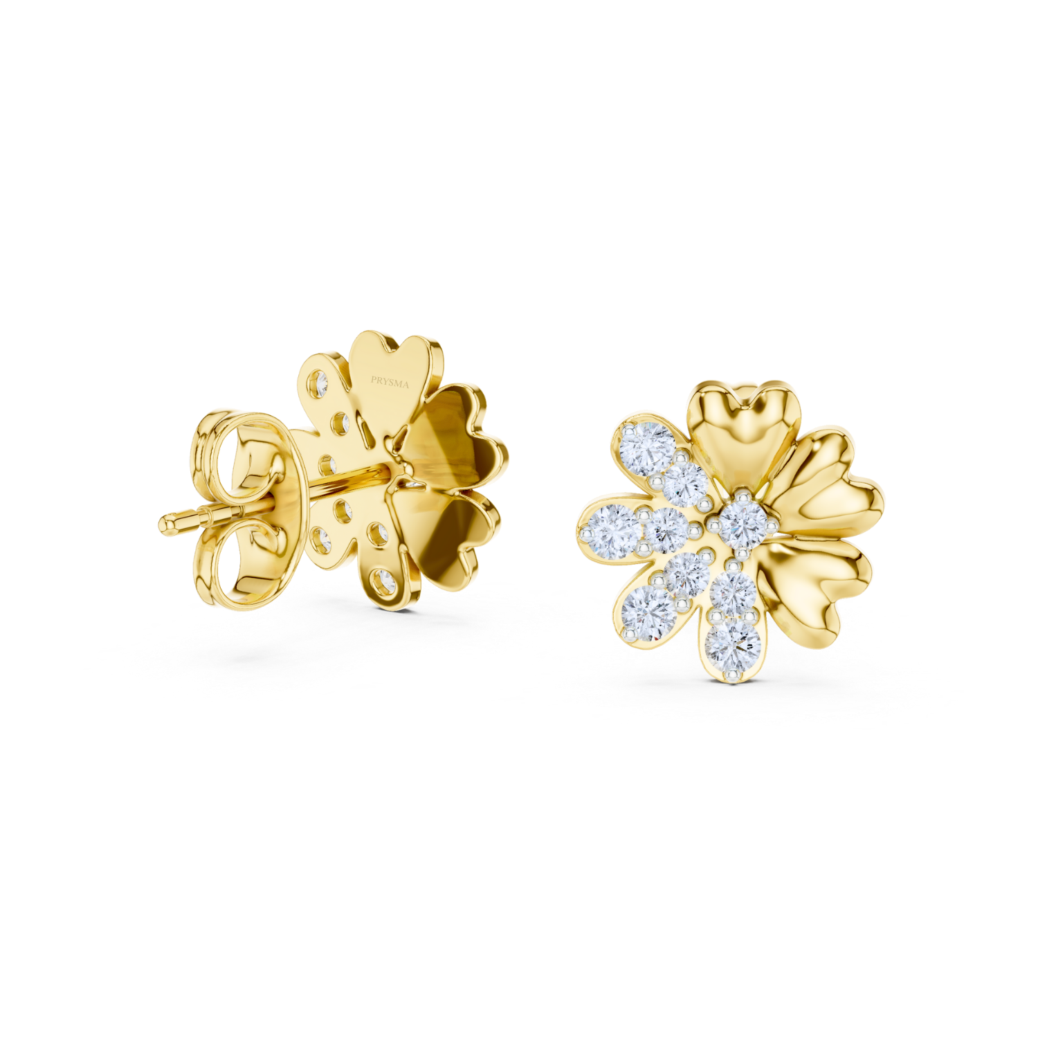 Blossom Harmony Diamond Stud Earrings