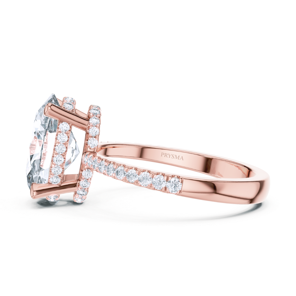 Lustrous Teardrop Diamond Ring