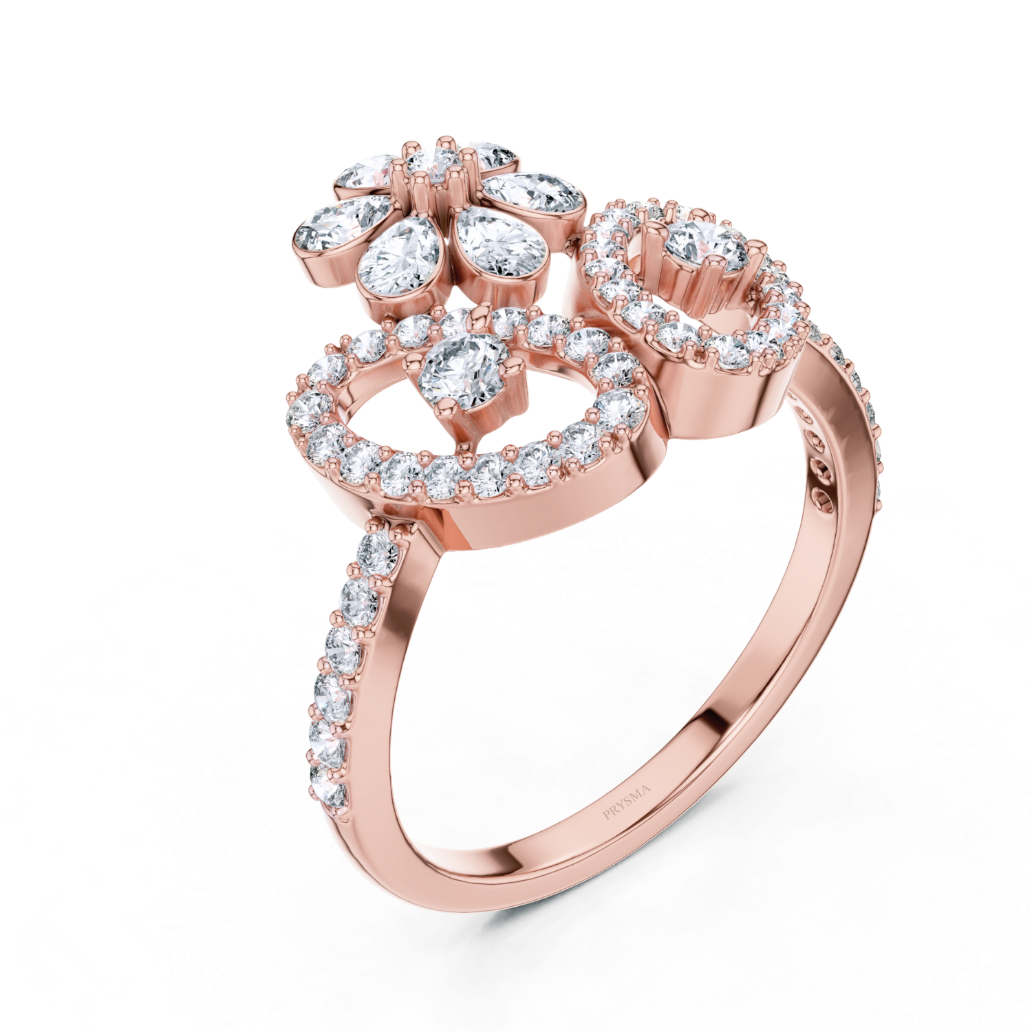 Floral Radiance Diamond Ring