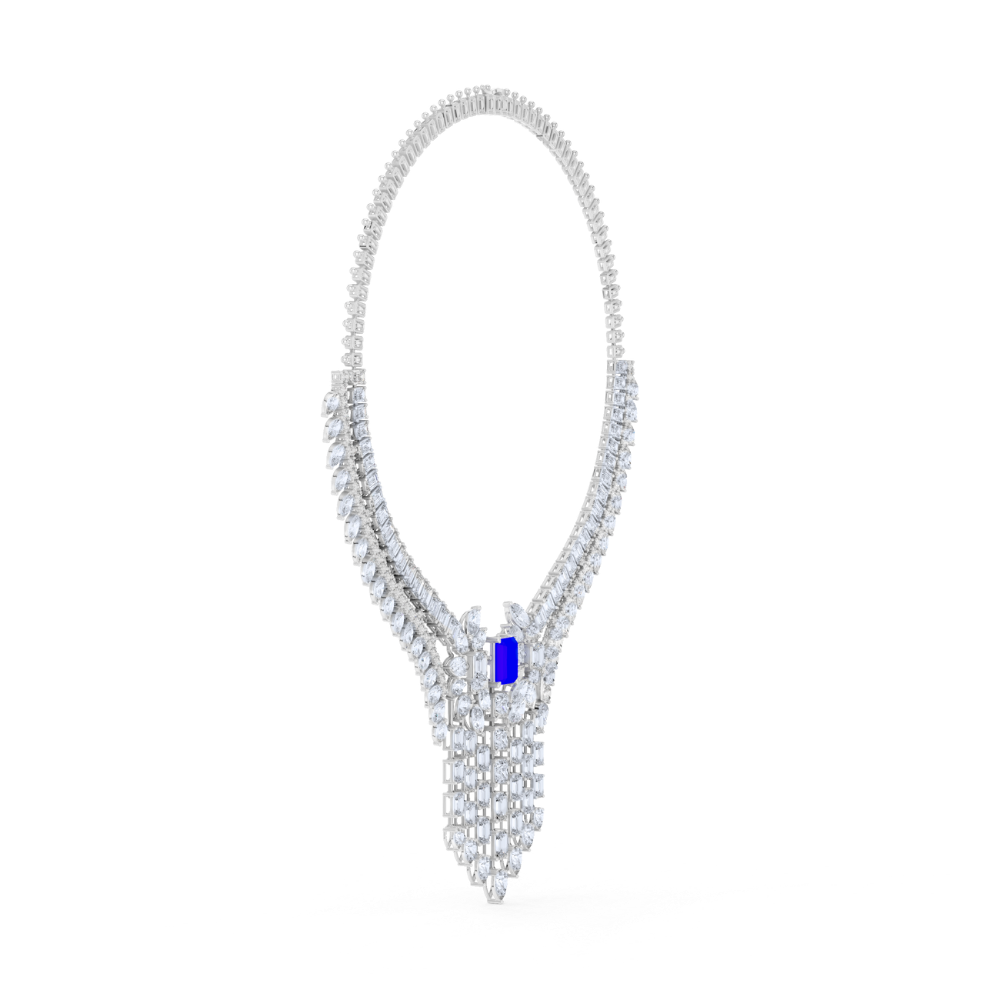Majestic Sapphire Empress Necklace