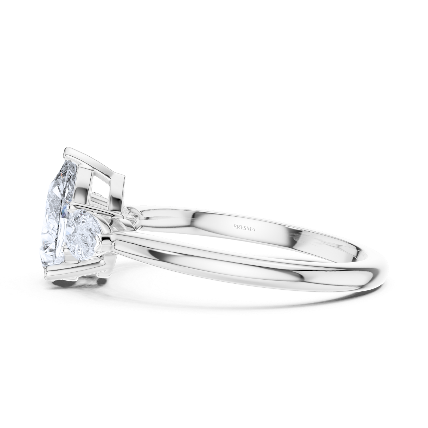 Pear Center Stone With Pear Diamond