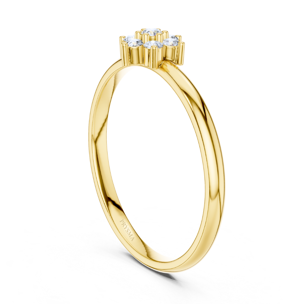 Petite Blossom Diamond Ring