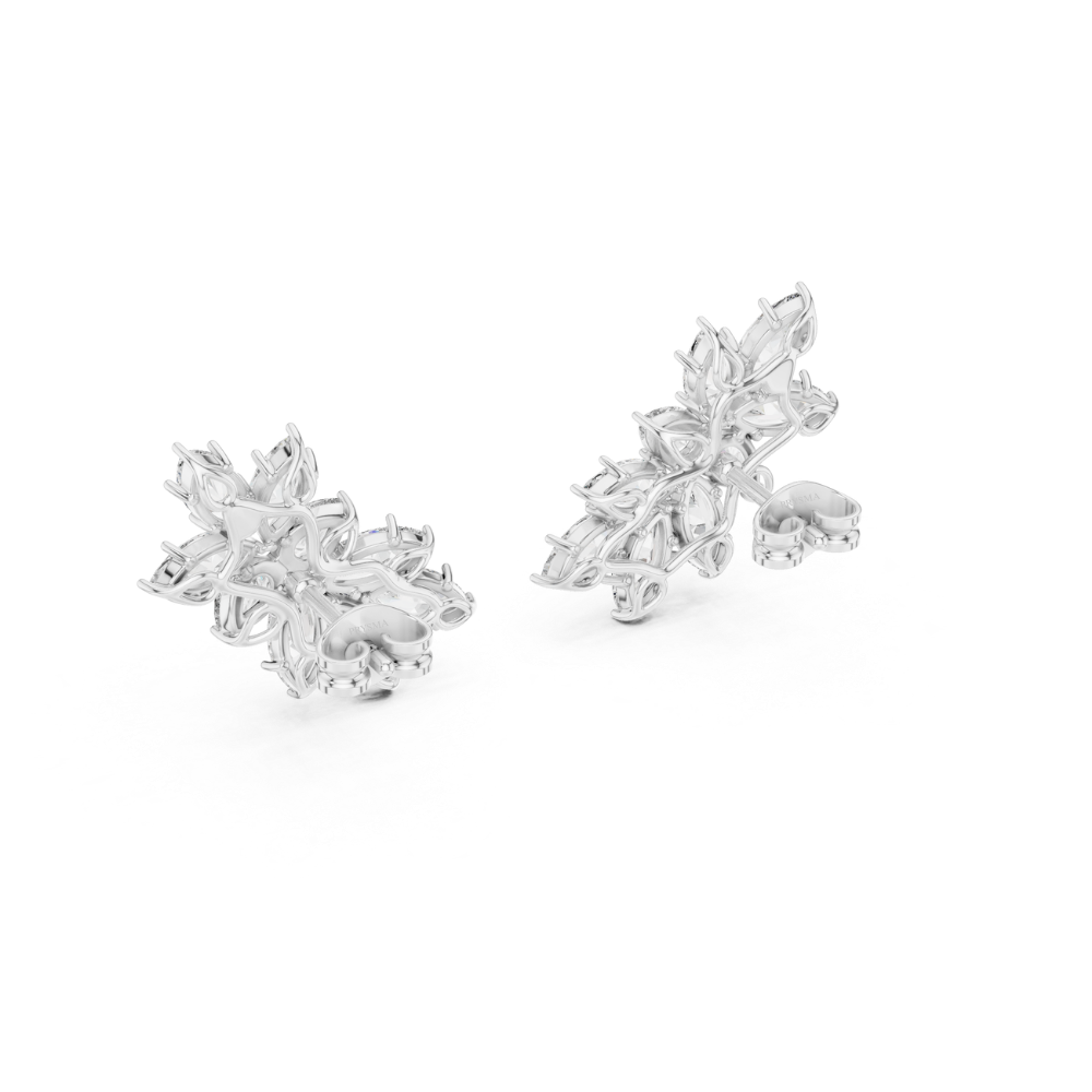 Marquise Bloom Cluster Earrings
