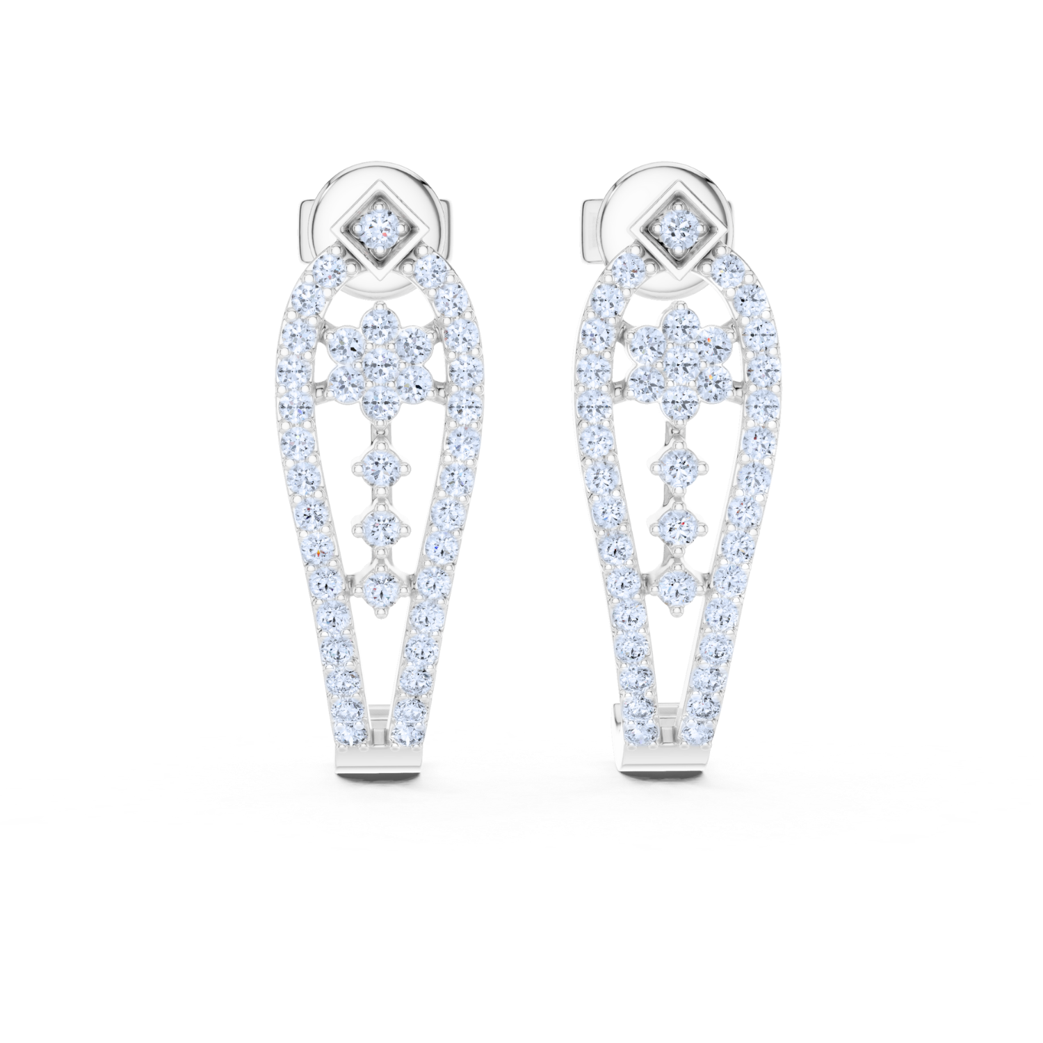 Ethereal Bloom Diamond Earring