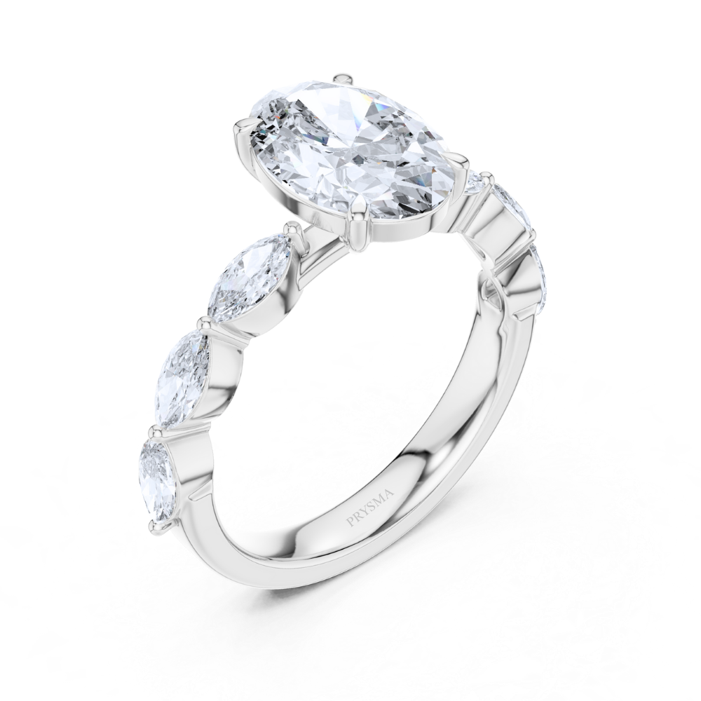 Celestia Oval Diamond Ring