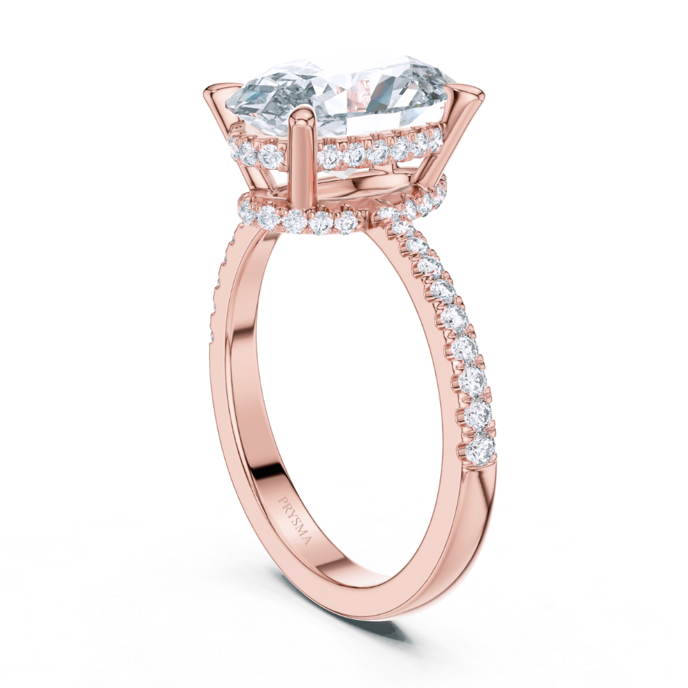 Lustrous Teardrop Diamond Ring