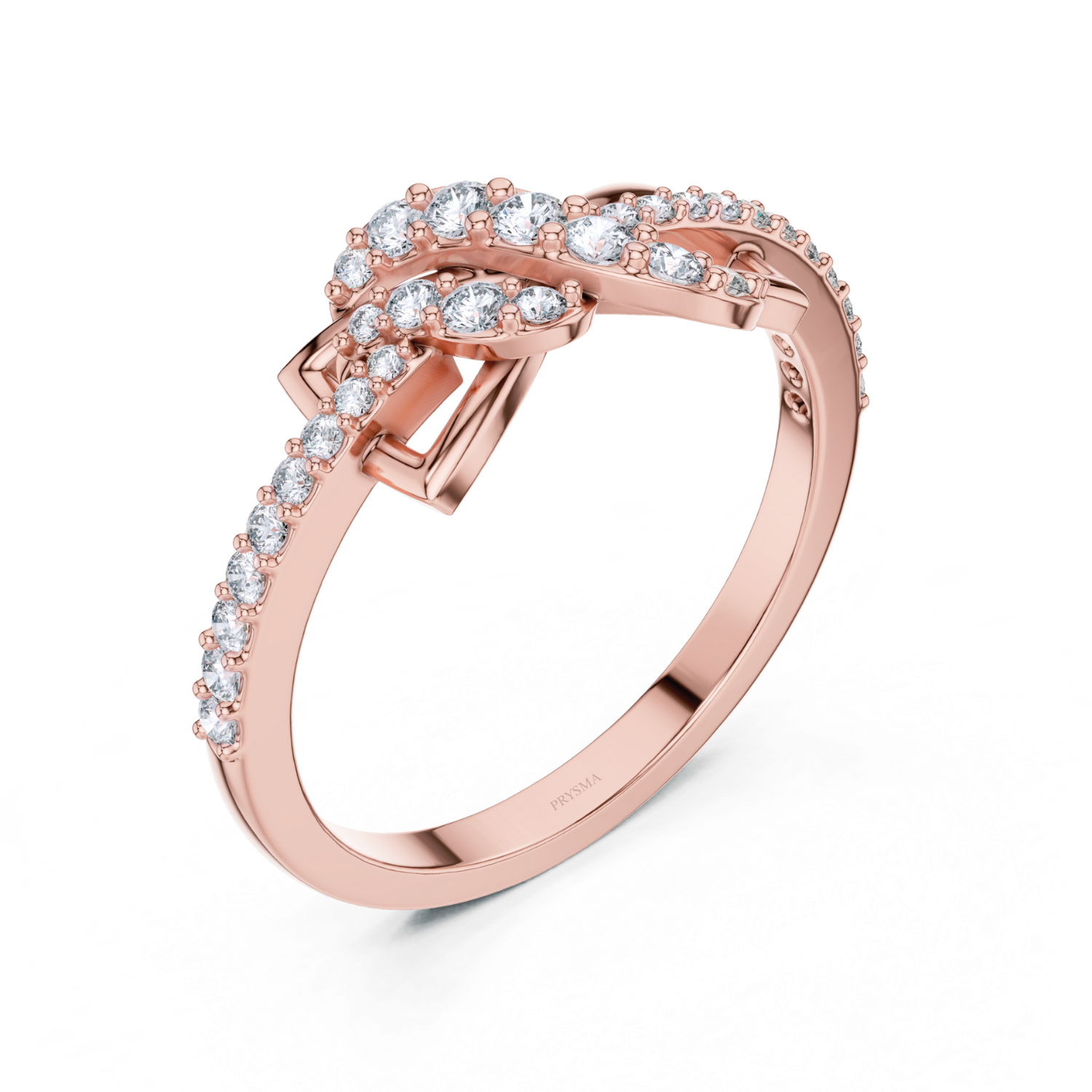 Twisted Floral Grace Diamond Ring