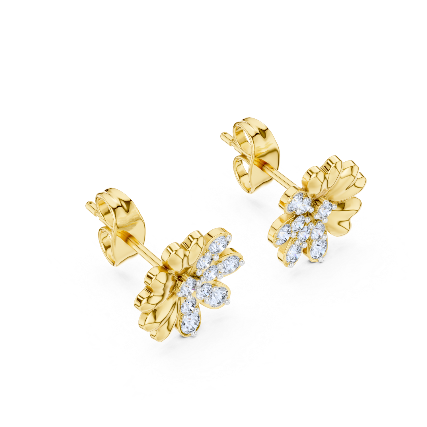 Blossom Harmony Diamond Stud Earrings