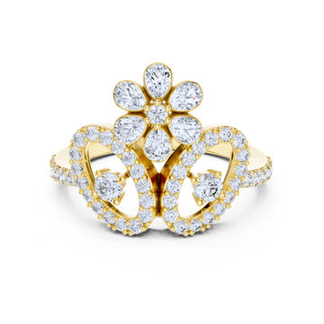 Floral Radiance Diamond Ring