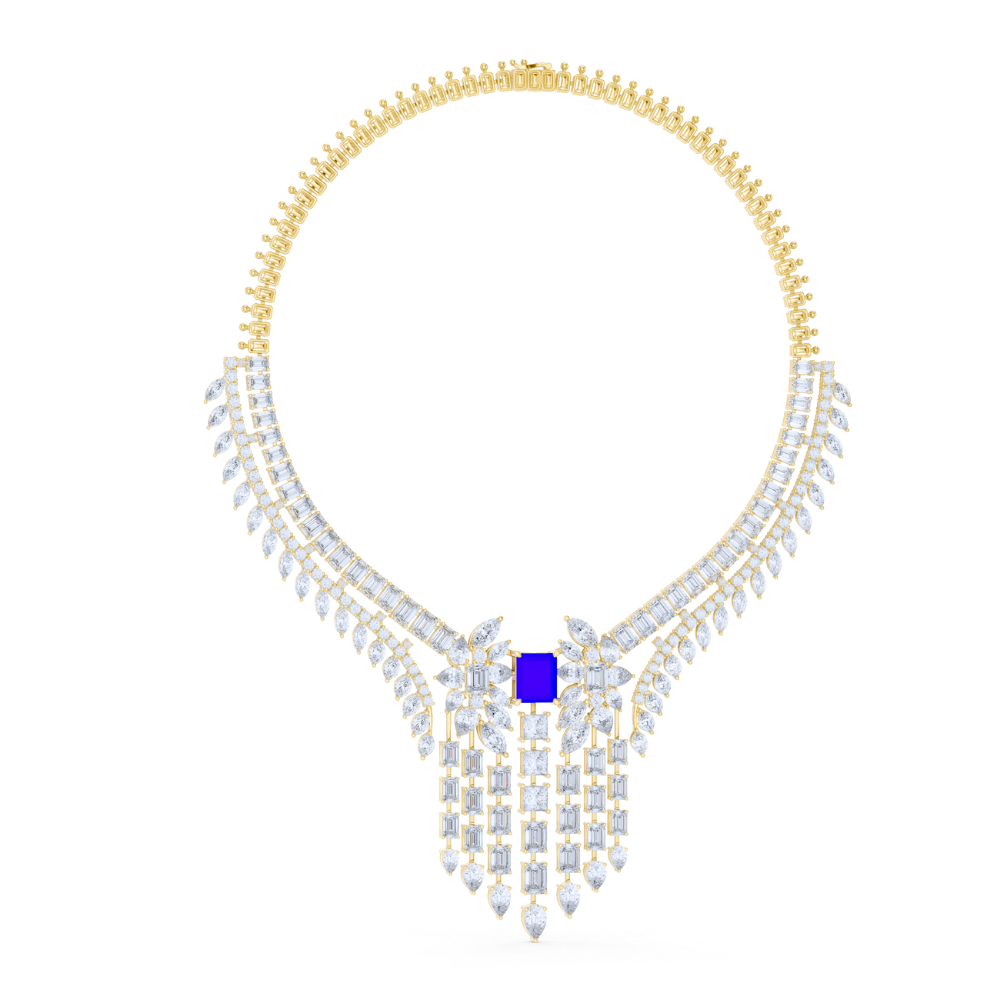 Majestic Sapphire Empress Necklace