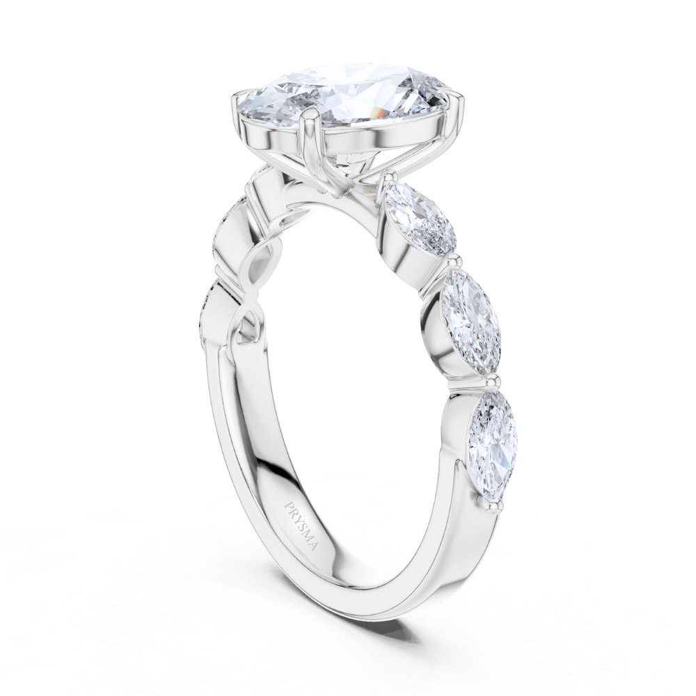 Celestia Oval Diamond Ring