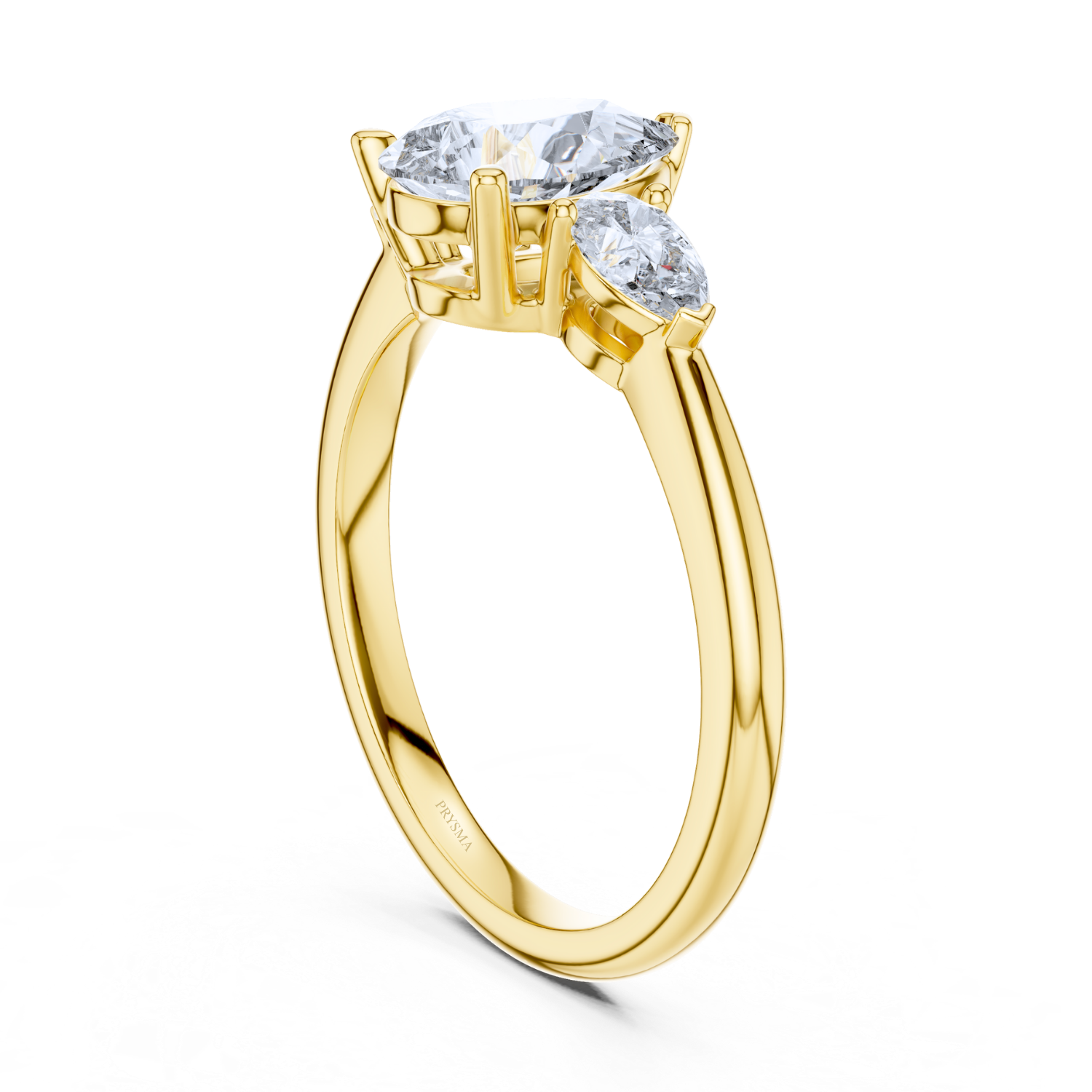 Pear Center Stone With Pear Diamond
