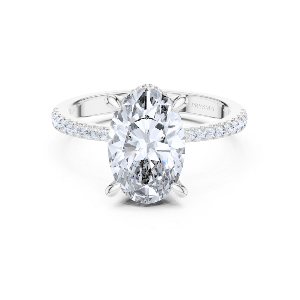 Lustrous Teardrop Diamond Ring