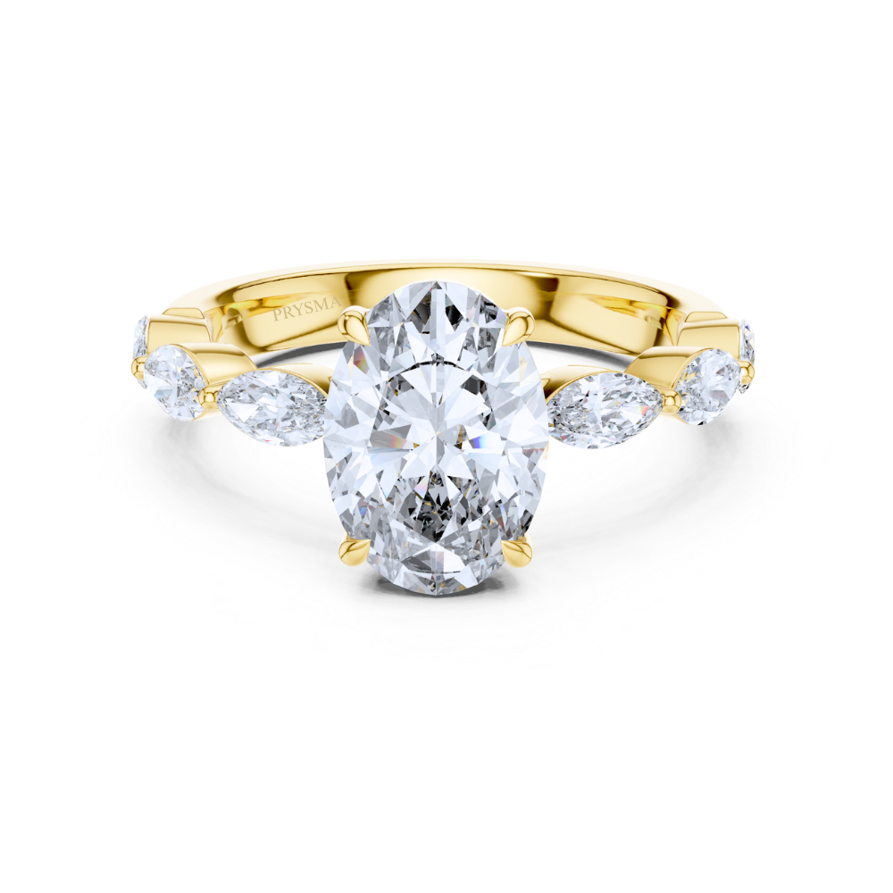Celestia Oval Diamond Ring