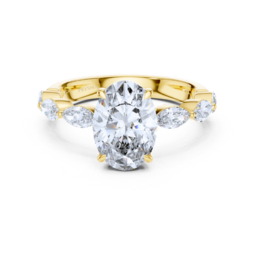 Celestia Oval Diamond Ring