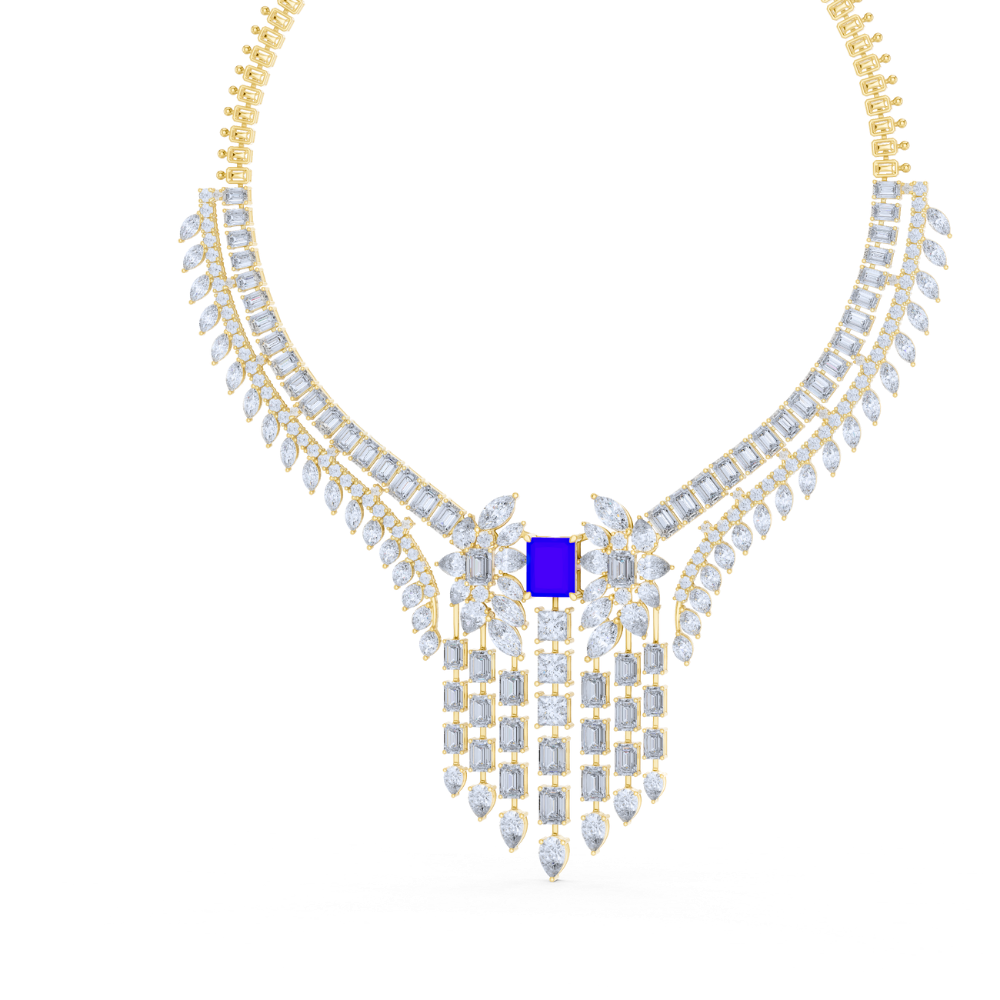 Majestic Sapphire Empress Necklace