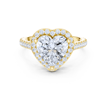 Amour Halo Heart Diamond Ring