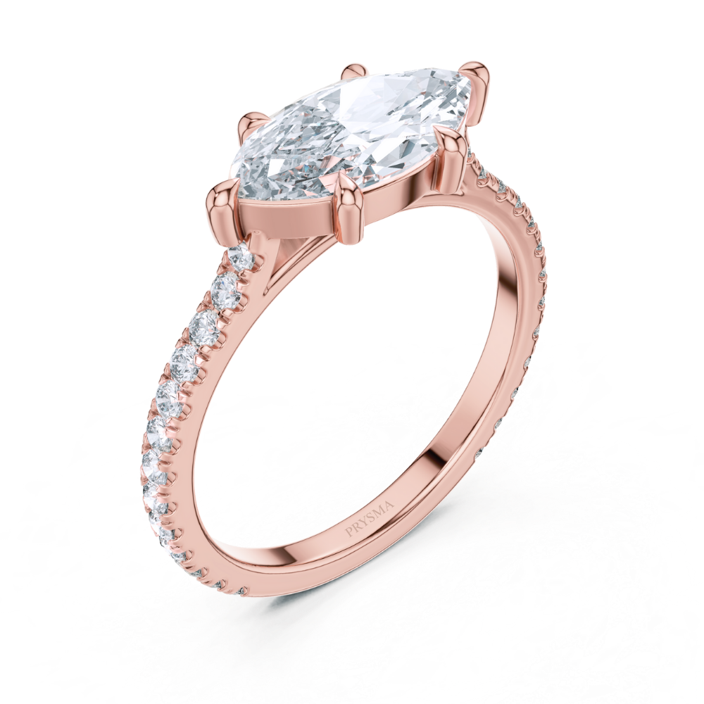 Marquise Whisper Diamond Pavé Ring