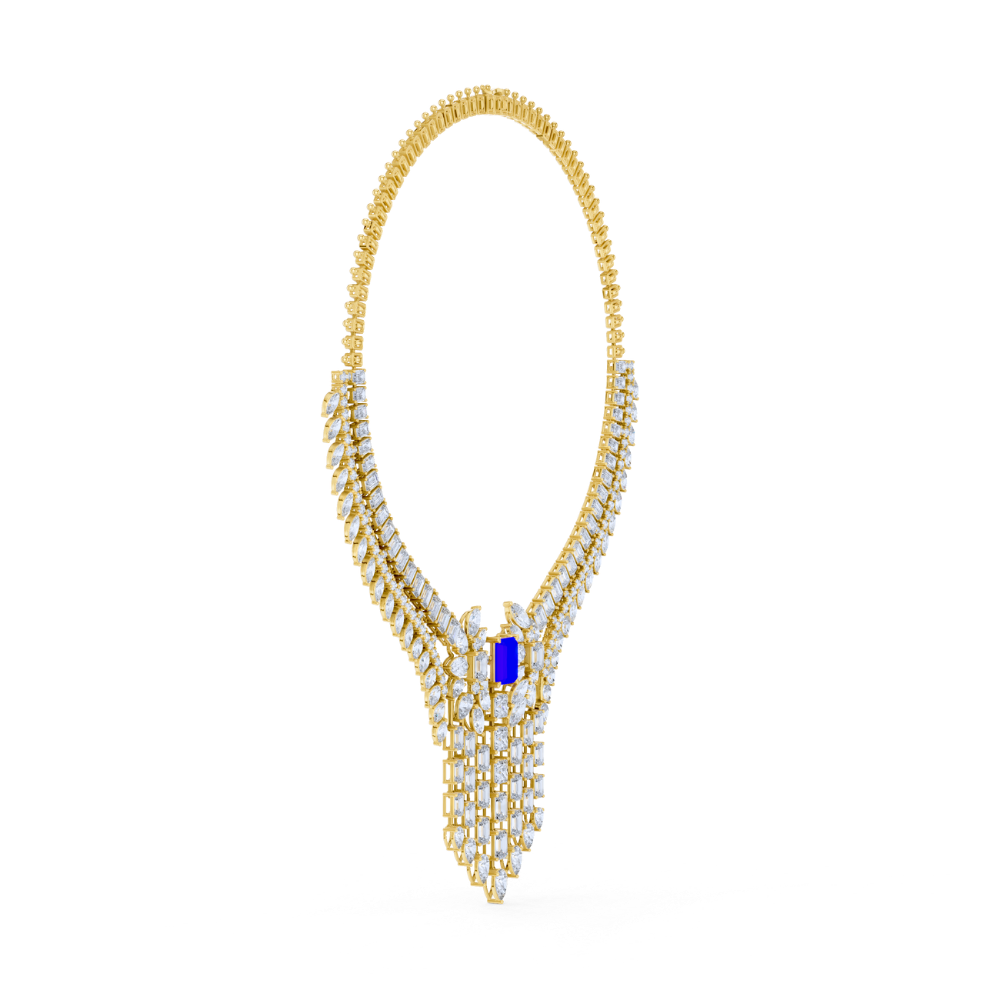 Majestic Sapphire Empress Necklace