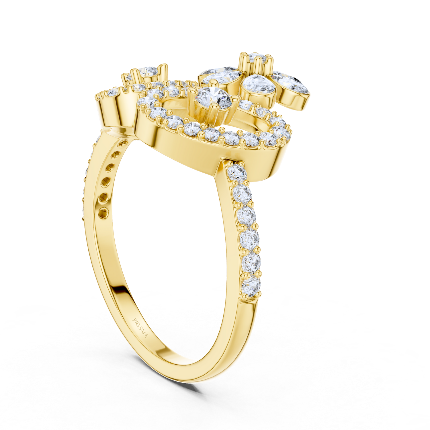 Floral Radiance Diamond Ring