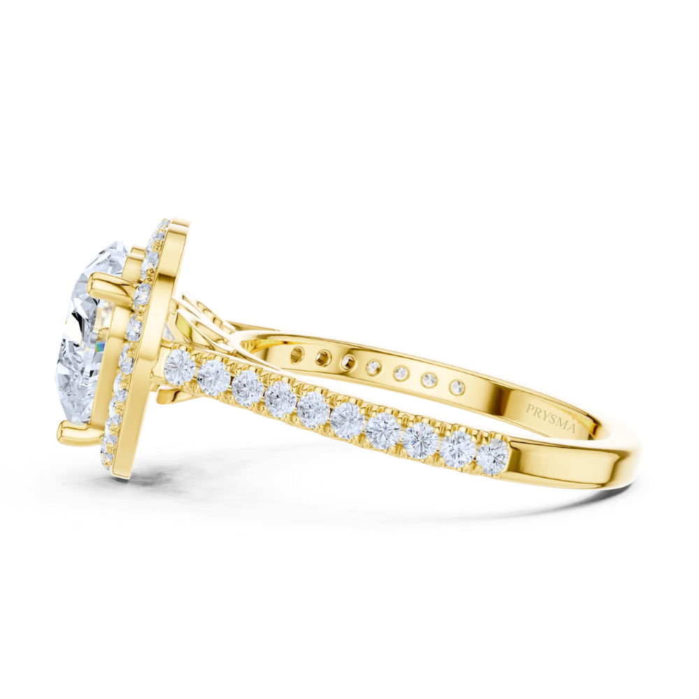 Amour Halo Heart Diamond Ring
