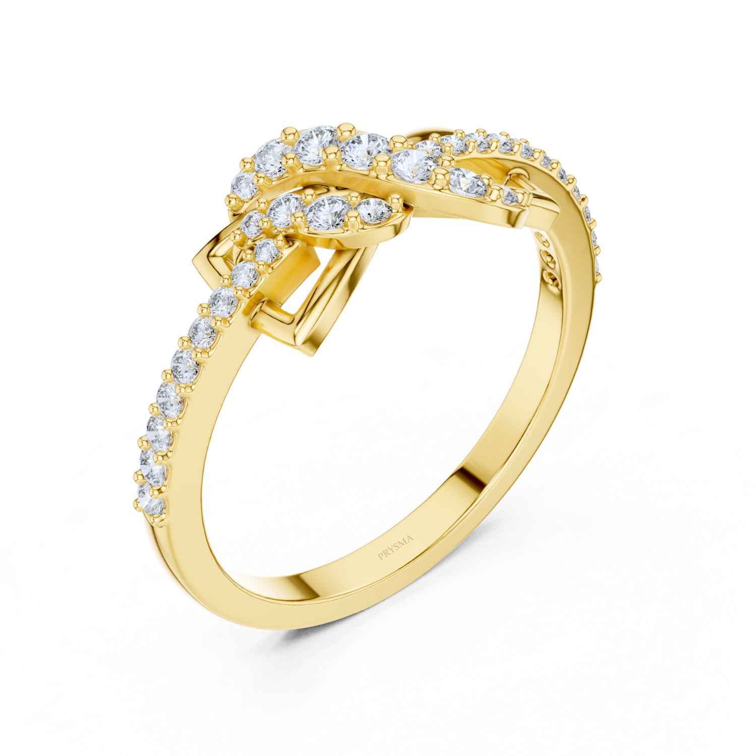 Twisted Floral Grace Diamond Ring