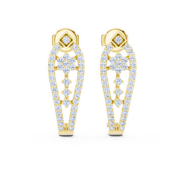Ethereal Bloom Diamond Earring