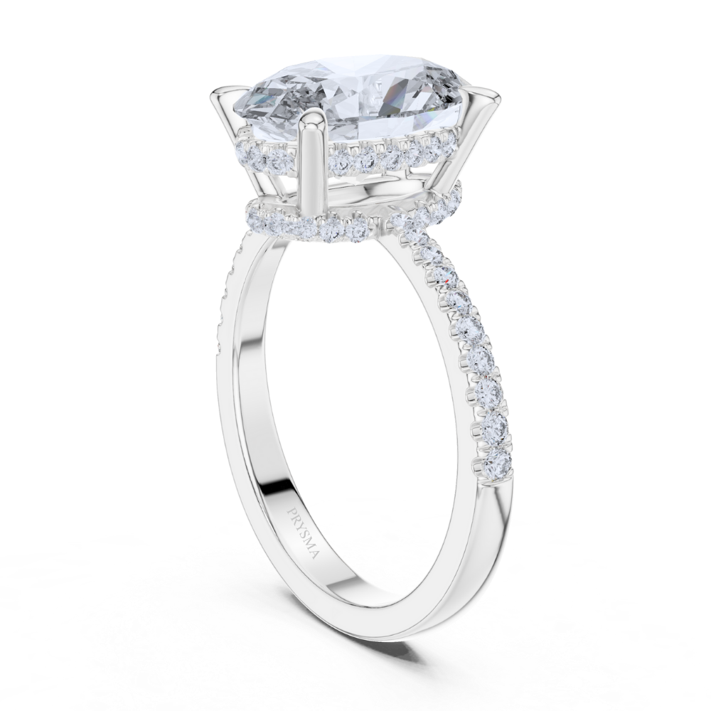 Lustrous Teardrop Diamond Ring