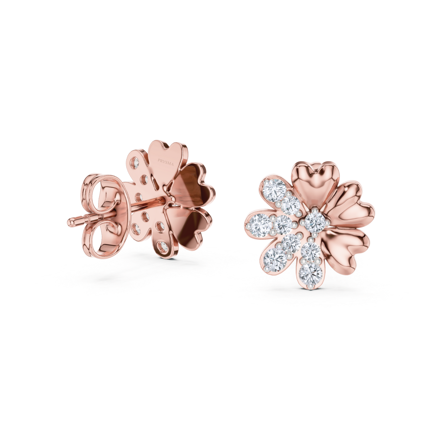 Blossom Harmony Diamond Stud Earrings