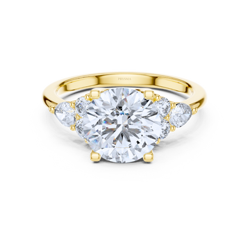 Round-Cut Diamond Three-Stone Ring